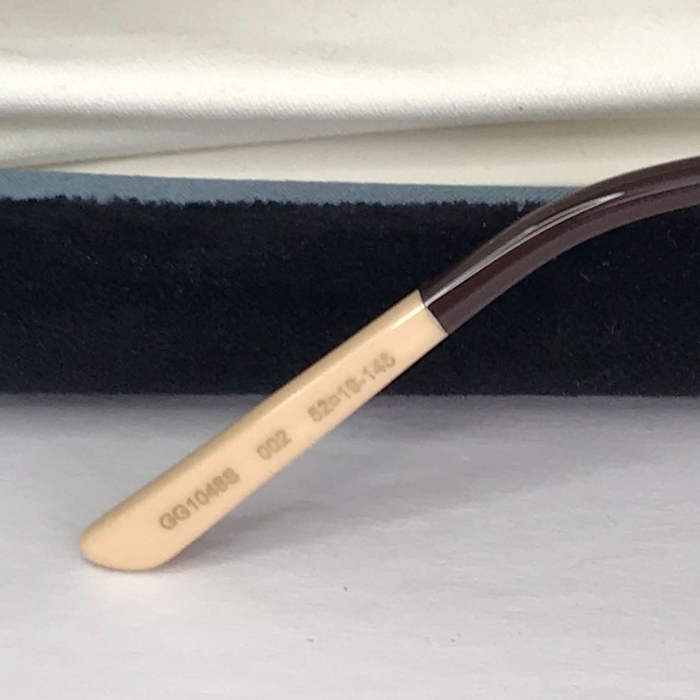 💯 original GG1048S002 Round Sunglasses Havana Gold - Picture 6 of 14